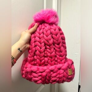 Chunky knit hat